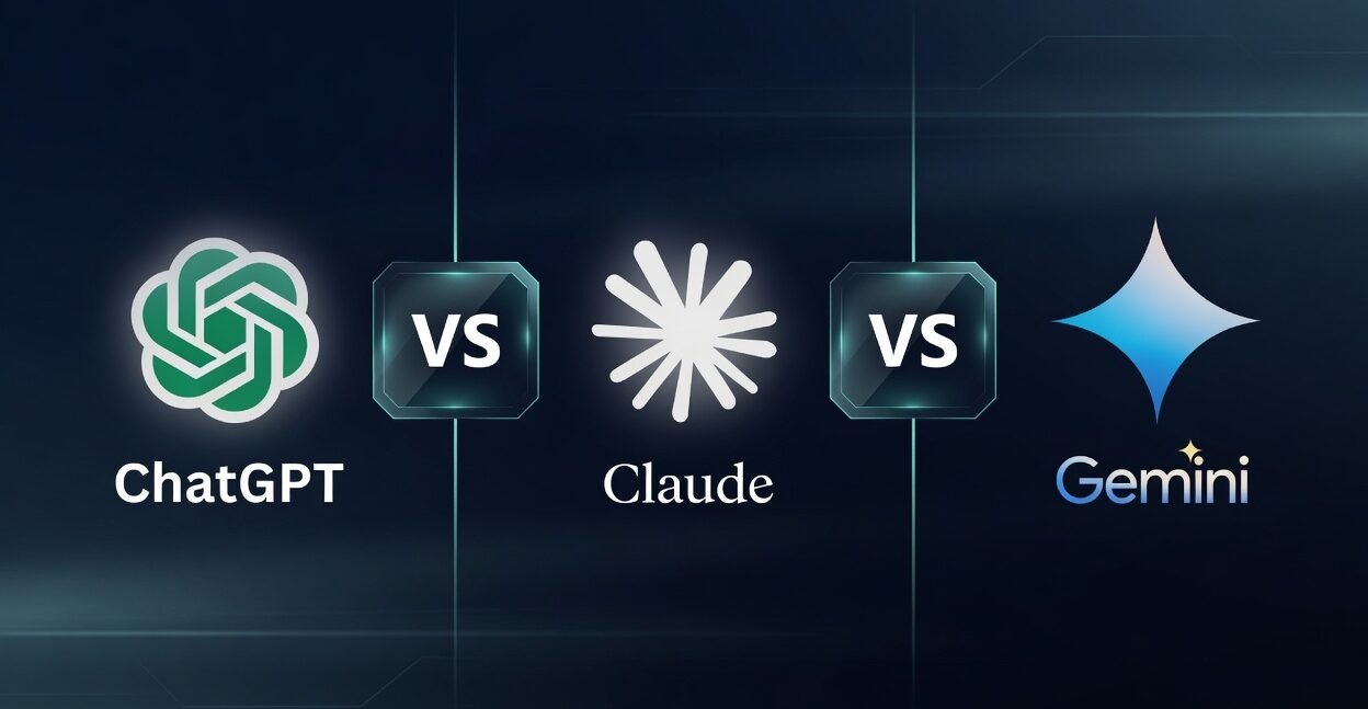 imagen comparativa entre las herramientas claude, gemini y chatGPT